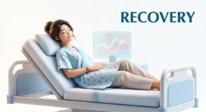 회복 중인 환자의 평온한 모습